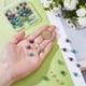thumbnail image 3 of 60 dijes de piedras preciosas de 8 mm, redondos, esmerilados, de piedra natural, teñidos, para hacer collares y joyas., 3 of 7