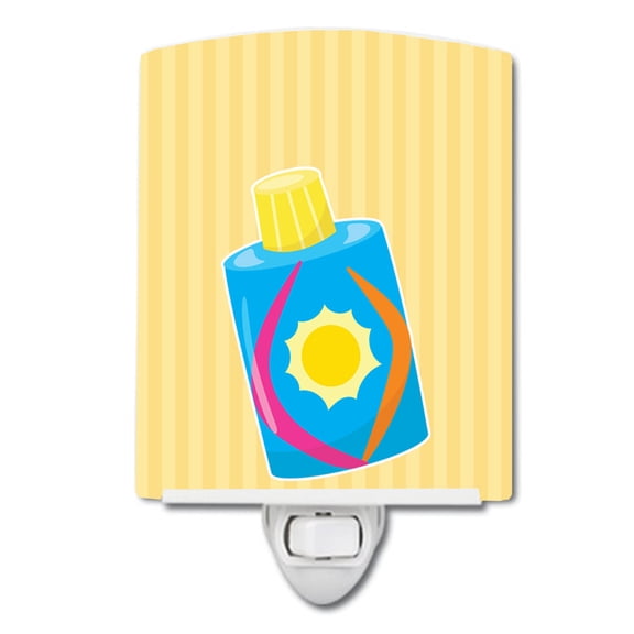 Caroline's Treasures BB8661CNL Beach Baby Girl Lotion Ceramic Night Light, 6x4x3", multicolor