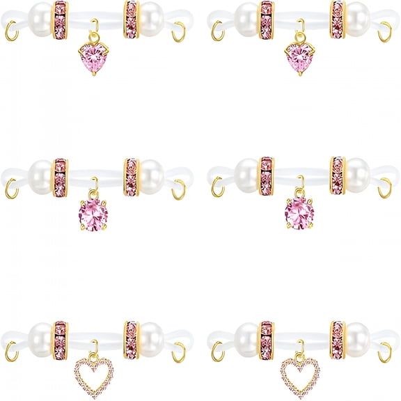 DESIGNICE Fake Nipple Rings Non Piercing Nipple Jewelry Bells Dangle Heart Butterfly Adjustable Nooses Faux Nipple Piercing Cute Body Jewelry