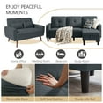 thumbnail image 6 of Pingliang Home Furniture Set,Convertible Sectional Sofa Couch with Storage Ottoman and Loveseat, Modern L Shaped 3 Seat Couch Sofa with Side Storage Pockets for Living Room Apartment Office Studio, 6 of 7