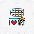 thumbnail image 4 of Inktastic Painting I Love Art Girls Toddler Dress, 4 of 5