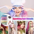 thumbnail image 2 of Oropel Para El Cabello De 12 Colores Con Alicates, Juego De Extensiones De Cabello Con Hebilla De Silicona De Ganchillo, Hebras De Cabello Falso, Accesorios Para Fiestas Serendint CE007220-01, 2 of 6
