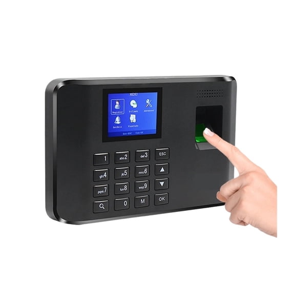 Time Clock,Attendence Machine Biometric Attendance Machine USB Fingerprint Time Clock in for Employees Exit Data Recorder ,Versatile Punching Options