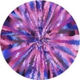 thumbnail image 1 of Ahgly Company Indoor Round Patterned Tyrian Purple Area Rugs, 7' Round, 1 of 6