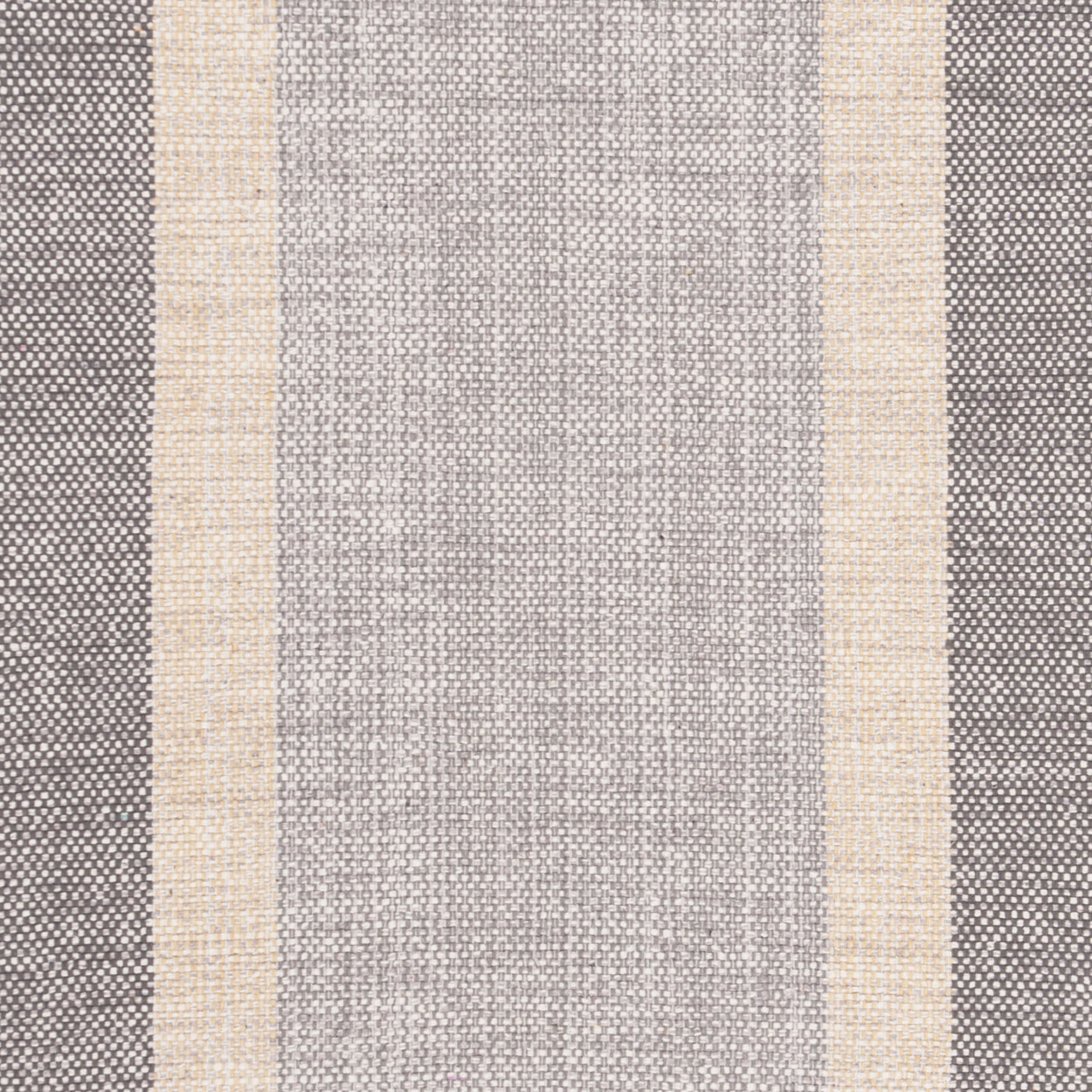 SAFAVIEH Montauk Sharlene Solid Striped Cotton Runner Rug, Mustard/Grey, 2'3" x 7'