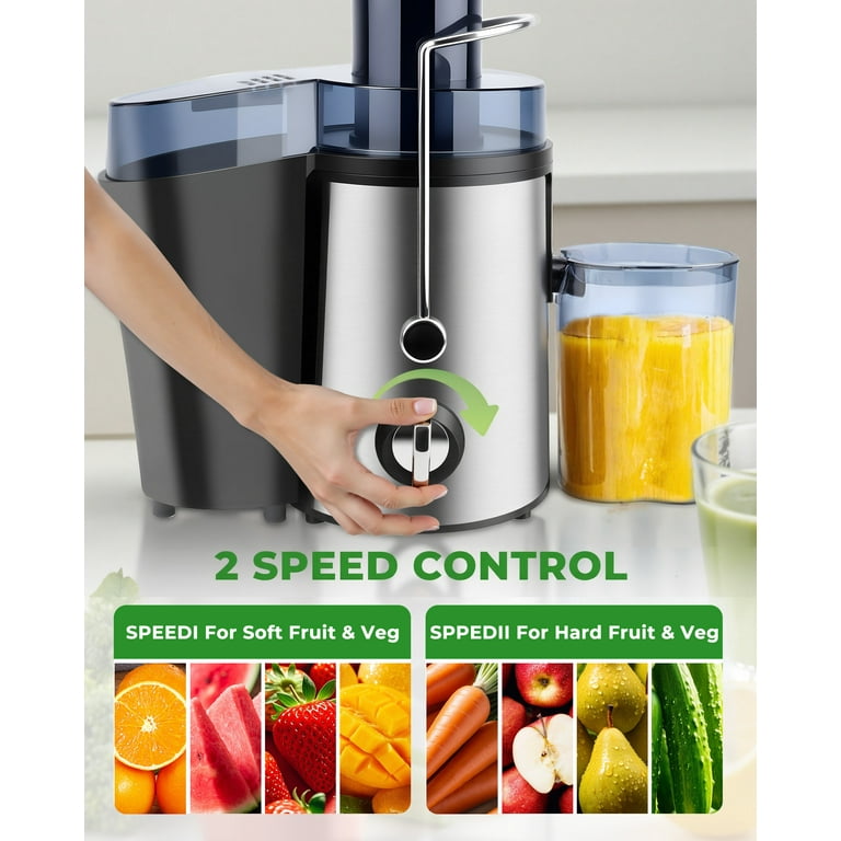 Casualife Electric Juicer Machine, 3 Inch Wide Feed Chute