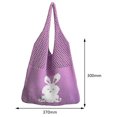 thumbnail image 3 of Bolsa De Hombro Bolsa vagabundo de estética tejida de supermercado de conejo de dibujos animados ecológico para mujeres niñas Tmvgtek Para Estrenar, 3 of 7