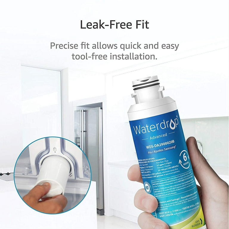 Philips Refrigerator Water Filter Fit For Samsung DA29-00020B NSF/ANSI. 3  PACK