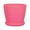 Pink, variant on Leaveforme 6.30" x 4.33" x 5.12" Round Blue Plastic Flower Pot with Durable Features