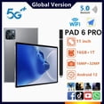 thumbnail image 2 of Tableta Pad 6 Pro 2023 Global NUEVA Android12 11 pulgadas 16 GB 1 T 10000 mAh 5G Dual SIM Llamada telefónica GPS Bluetooth WiFi Google Tablet PC, 2 of 5