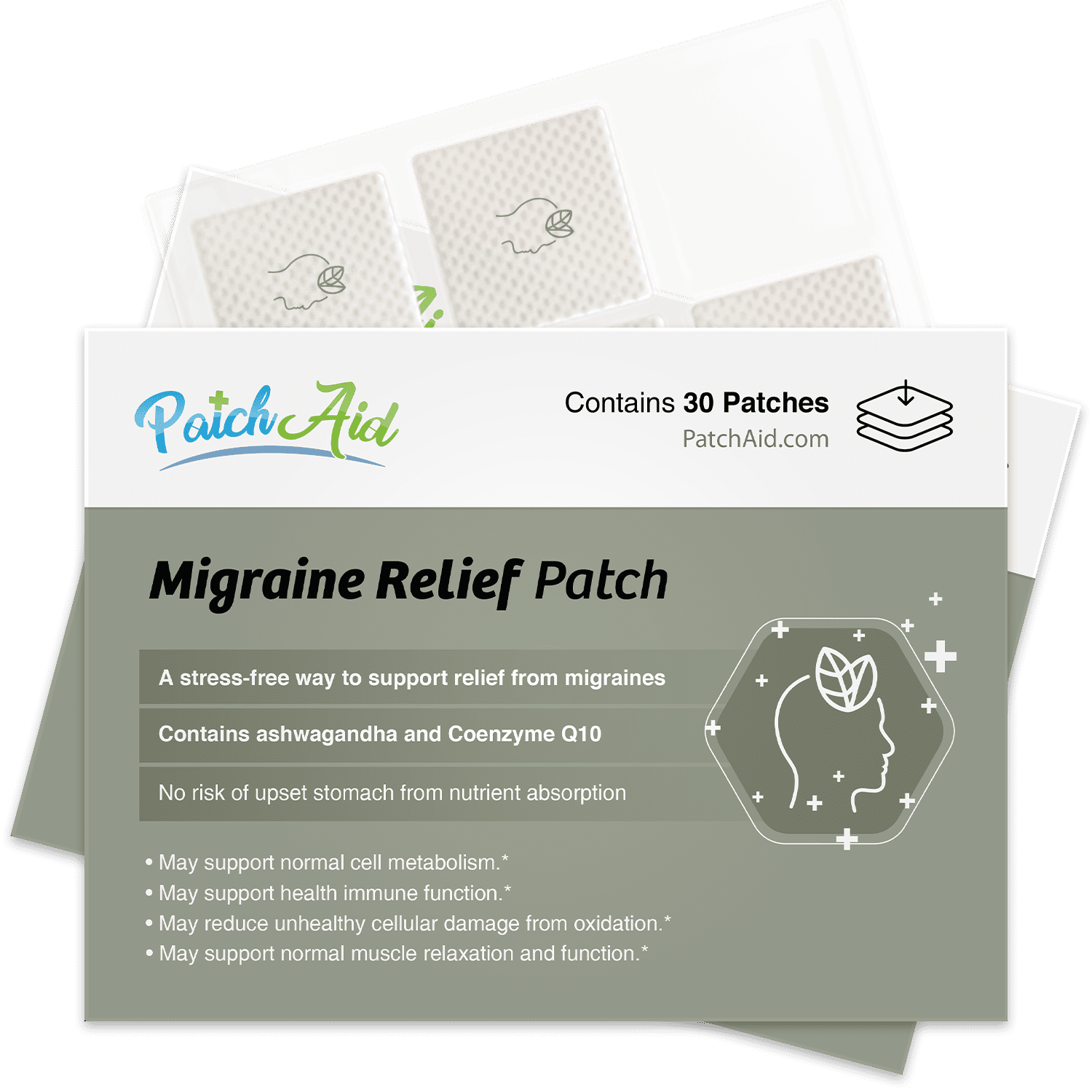 Migraine Relief Patch by PatchAid Size: 1-Month Supply