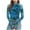 Blue, variant on COMVALUE Lace Sheer Long Sleeve Floral Mesh Mockneck Trendy Cute Going Out Tops for Women Fall Fashion Outfits 2025 Clothes (Black, XL)