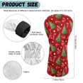 thumbnail image 6 of Yuyamidu Xmas Tree Golf Headcovers, Poinsettia Golf Head Covers for Hybrid Fairway Driver Christmas PU Leather Golf Head Protective Cover, Red, 6 of 7