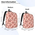 thumbnail image 3 of Yiaed Smiling Pink Pumpkins Print Backpack, Premium Laptop Backpack, Travel Backpack for Women, Lightweight Backpacks, Comfortable Back Pack-Medium, 3 of 7