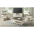 thumbnail image 4 of Martin Svensson Home Monterey 50" Coffee Table, Cream White and Brown, 4 of 10