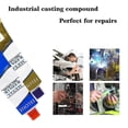 thumbnail image 2 of 2X Industrial Metal Repair Paste Glue Heat Resistance Cold Weld Adhesive A&B Gel, 2 of 5