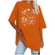 thumbnail image 1 of Camisetas de Manga Corta para las Mujeres Impreso Cuello Redondo Suelto Camiseta, Casual Cuatro Estaciones Blusa para el Hogar, 1 of 3