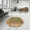 thumbnail image 3 of Ahgly Company Indoor Square Abstract Red Oriental Area Rugs, 3' Square, 3 of 6