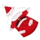 thumbnail image 4 of Universal Pet Dog Cat Santa Claus Estilo Algodón Ropa Cómoda Ropa con SombreroRED M, 4 of 5