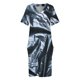 thumbnail image 3 of Vestido de vendaje con bolsillos sueltos y textura de bolsa de basura de plástico para mujer, falda larga de verano., 3 of 6
