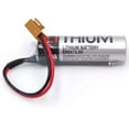 thumbnail image 3 of (Pack of 2) ER6V/3.6V 2400mAh PLC Battery Lithium Battery with Plug for Mitsubishi M64 System, 3 of 5