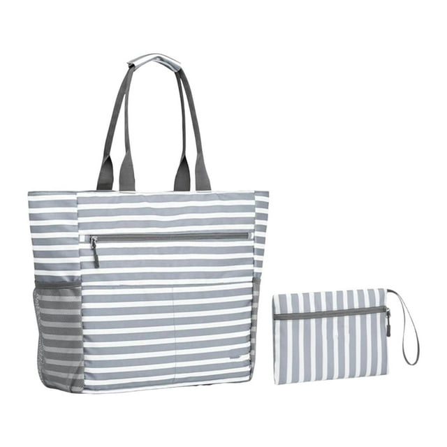 Bolso de playa, bolso de hombro para mujer, plegable, de gran capacidad, resistente a la arena, de viaje para playa, para viajes familiares con