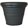 thumbnail image 4 of Tusco TUSRR155ES 15.5 in. Rolled Rim Planter - Espresso, 4 of 7