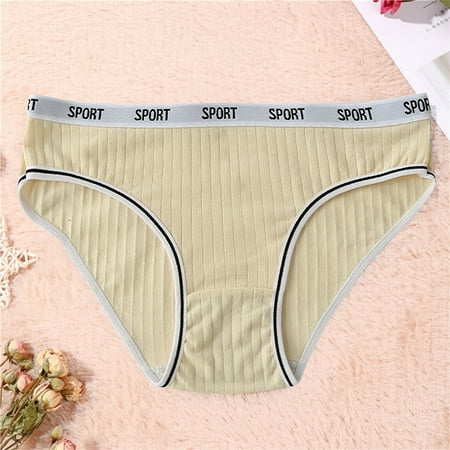 

NECHOLOGY Womens Cotton Through Waist Bikini Brief Underwear Womens Wool Underwear Packs Underpants Beige Small