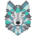thumbnail image 1 of Cuadros Decorativos 14CT punto de cruz parcial lobo contado DIY bordado costura Animal pared arte, 1 of 9