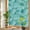 Turquoise, variant on Rainbow Window Privacy Film, Red Geometric Static Cling Decorative Window Film PVC, Modern Morocco Abstract Art No Glue UV Blocking Glass Covering, Removable Stained Glass Sticker 17.7''x39.3''