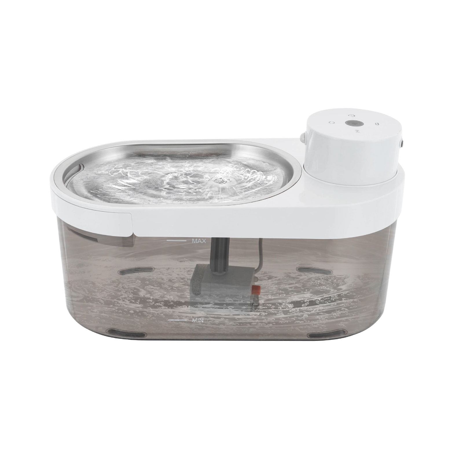 Wildnix Pet Water Dispenser, Stainless Steel & Cordless Design, 1.06 gal Large Capacity with 3 Water Outlet Modes, Ideal for Cats & Dogs