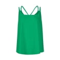 thumbnail image 6 of Qwertyu Womens Summer Eyelet Tank Tops Spaghetti Strap Scoop Neck Sleeveless Flowy Casual Beach Vacation Shirts Loose Trendy Basic Tops Green M, 6 of 8
