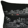 thumbnail image 4 of 35" Black New Orleans Nighttime Skyline Lumbar Decorative Pillow, 4 of 6