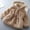 Khaki, variant on Baby Fleece Jacket Hoodie Toddler Girl Outerwear Outfit Long Sleeve Faux Fur Cardigan Coat (Khaki, 1 Years)