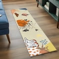 thumbnail image 4 of Western Cowboy Washable Runner Rugs 2'x6', Cowgirl Cactus Animal Leaf Boho Vintage Low Pile Throw Entryway Rug Non-Slip Sturdy Edge Binding Carpet for Indoor Bedside Entrance Bedside, 4 of 9