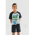 thumbnail image 2 of Minecraft Creeper Enderman Steve Little Boys T-Shirt and French Terry Shorts Outfit Set Little Kid to Big Kid, 2 of 5