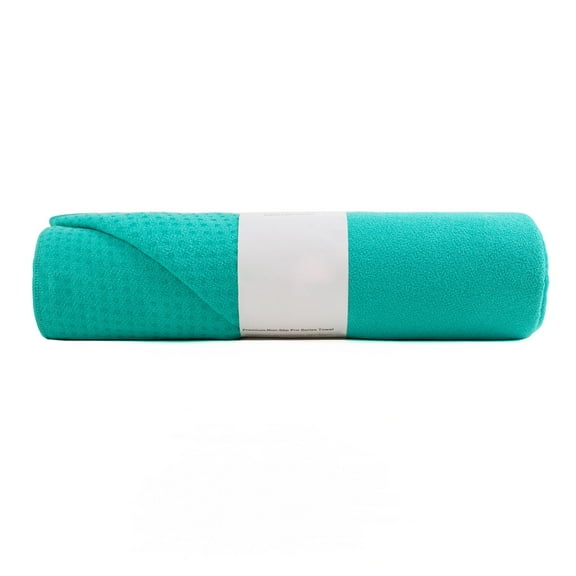 Yoga Mat Towel Microfiber Mat-Sized Yoga Towel for Hot Yoga-Emerald Green