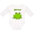 thumbnail image 3 of Inktastic Kisses? Cute Frog Boys or Girls Long Sleeve Baby Bodysuit, 3 of 5