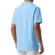 thumbnail image 3 of CAMISAS DE LINO PARA HOMBRES INSPIRADORAS CON COLLAR CAMP, MANGA CORTA, BOTONES, CAMISAS DE VERANO PARA PLAYA, TALLA 2XL, AZUL, 3 of 6