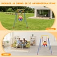thumbnail image 3 of EVMORE 3-in-1 Toddler Swing Set for Indoor Outdoor Foldable Kids Swing Play Activity Center, 3 of 10