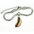 thumbnail image 3 of Hot Dog Jewelry | Hot Dog Bracelet Hypoallergenic Stainless Steel Snake Chain Charm Bracelet Food Jewelry and Mini Food Novelty Jewelry Gift for Men or Women Great Junk Food Novelty Jewelry for Women, 3 of 9