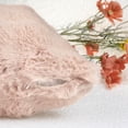 thumbnail image 4 of Unique Bargains Faux Fur Cozy Decorative Throw Pillow Covers Soft Plush Pillowcase 1 Pc Light Pink 12" x 20", 4 of 6