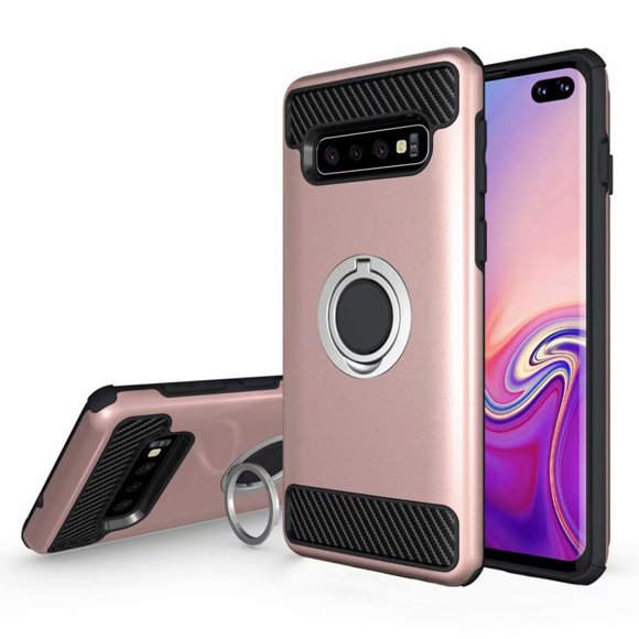 Phone Case for Samsung Galaxy S10 Plus with Cell Accessories Magnetic Ring Holder Stand Kickstand Glaxay S10+ S10plus 10S Edge S 10 10plus Cases