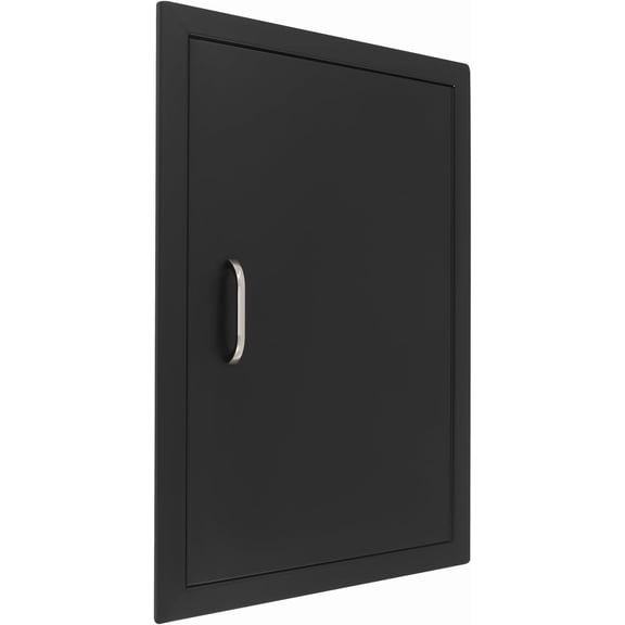 Outdoor Kitchen Doors,Wall Vertical Single BBQ Access Door for Outdoor Kitchen,Grilling Station, Carbon Steel Door for Kitchen