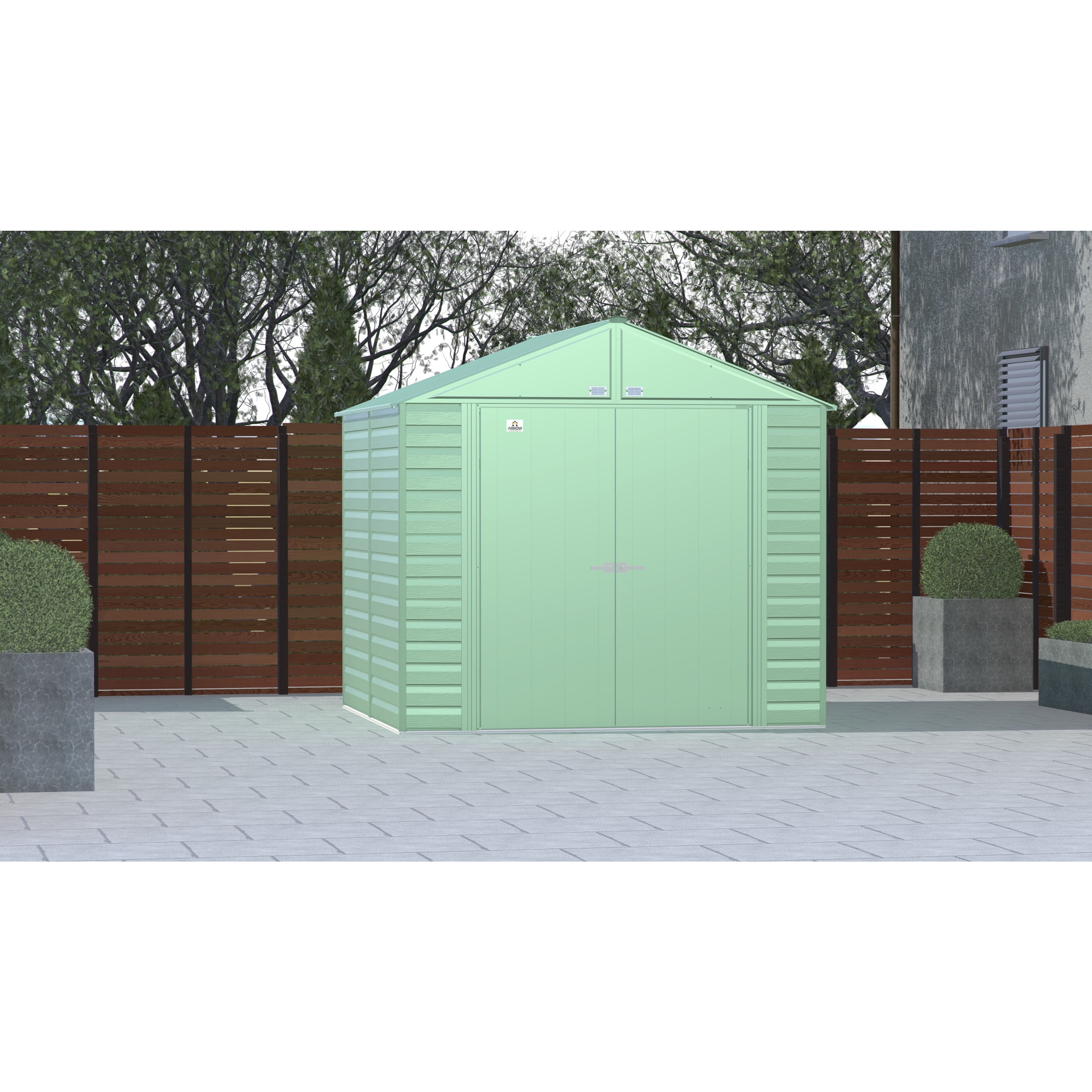 Arrow Select 8 x 8 x 8 ft Green Shed