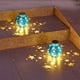 thumbnail image 4 of Luces solares para exteriores, linterna de mesa solar para exteriores, luz de llama parpadeante, maceta redonda con lámpara de mesa LED amarilla cálida para jardín, decorativa para jardín, patio, luz, 4 of 6