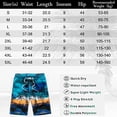 thumbnail image 4 of Mens Swim Trunks with Pockets Swim Shorts Quick Dry Stretch Material Mesh Lining Water Repellent Beach Swimwear, 4 of 5