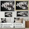 thumbnail image 4 of Designart "Monochromatic Cherry Blossom Allure I" Cherry Blossom Floater Framed Wall Art Prints, 4 of 5