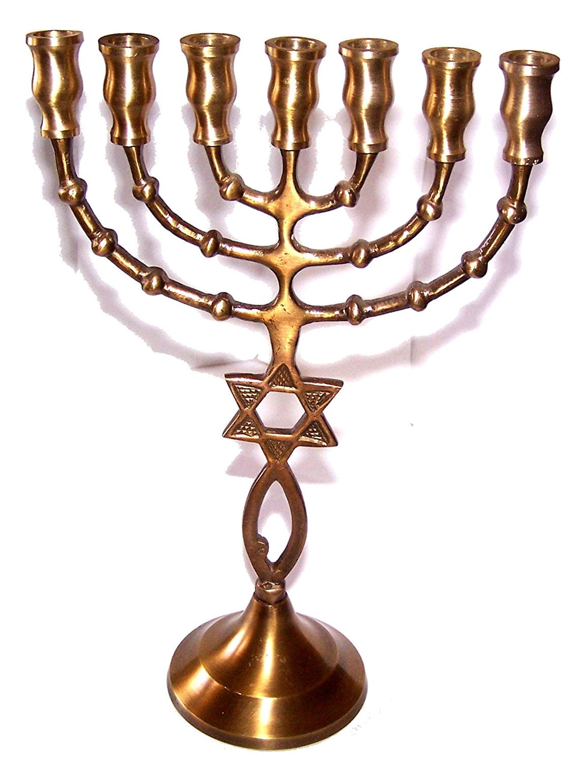 The Messiah Menorah Gift Solid and heavy Menorah Gift 24.5cm or 10