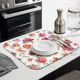 thumbnail image 2 of Microfibre Drying Mat for Kitchen Pioneer Dish Drying Drainer Mat Absorbent Colorful Floral Drying Mat Washing Up for Glass, Plate & Cup 16inch X 18inch, 2 of 7